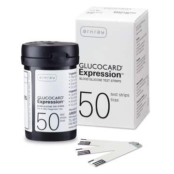 Blood Glucose Test Strips Glucocard® 50 Strips per Pack For Glucocard Blood Glucose Monitoring Meter