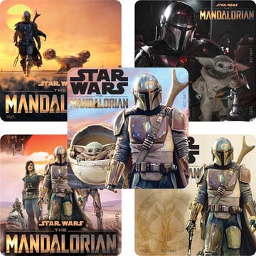 STICKER, MANDALORIAN STAR WARS2.5" (100/RL)