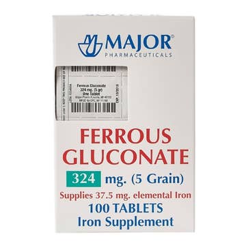 Major® Ferrous Gluconate Iron Supplement