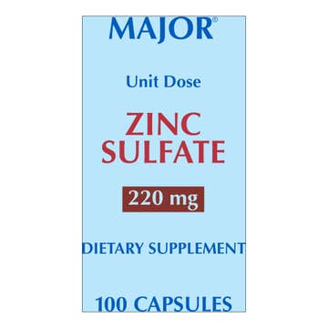 Major® 220-mg Zinc Sulfate Capsules