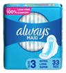 Always® MAXI Extra Long Super Pads with Wings, Size 3