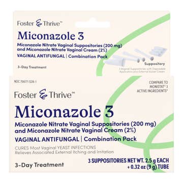 Foster & Thrive™ 2% Miconazole Nitrate Vaginal Antifungal Kit