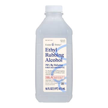 Foster & Thrive™ 70% Ethyl Rubbing Alcohol, 16-ounce Bottle