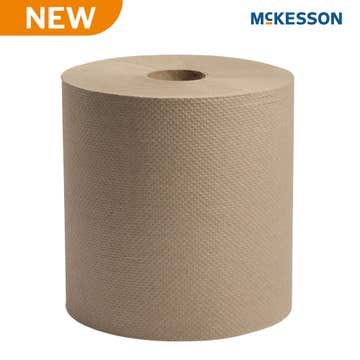 TOWEL, UNIV HARDWOUND NAT 100%RECYCLED 8"X800SHT (6RL/CS)
