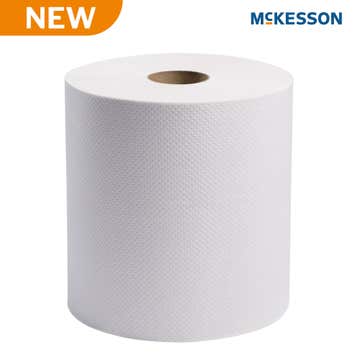 TOWEL, UNIV HARDWOUND 100% RECYCLED WHT 8"X800SHT (6RL/CS)