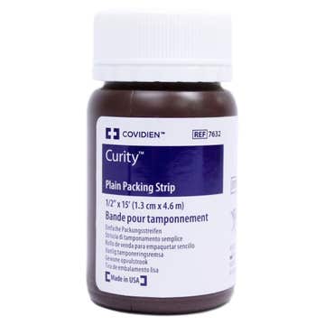 Curity™ Nonimpregnated Wound Packing Strip, 0.5 Inch x 5 Yard