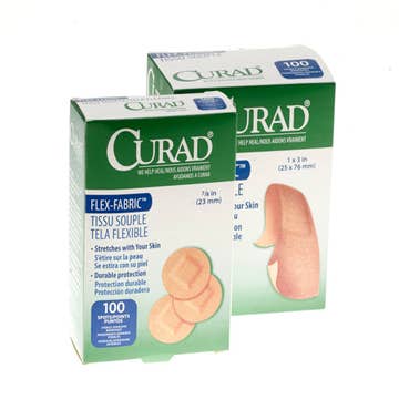 Curad® Flex-fabric Round Adhesive Spot Bandage, 7/8 Inch