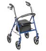 ROLLATOR, 4 WHEEL STEEL BLUE